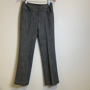 Express Black & White Herringbone Editor Pants